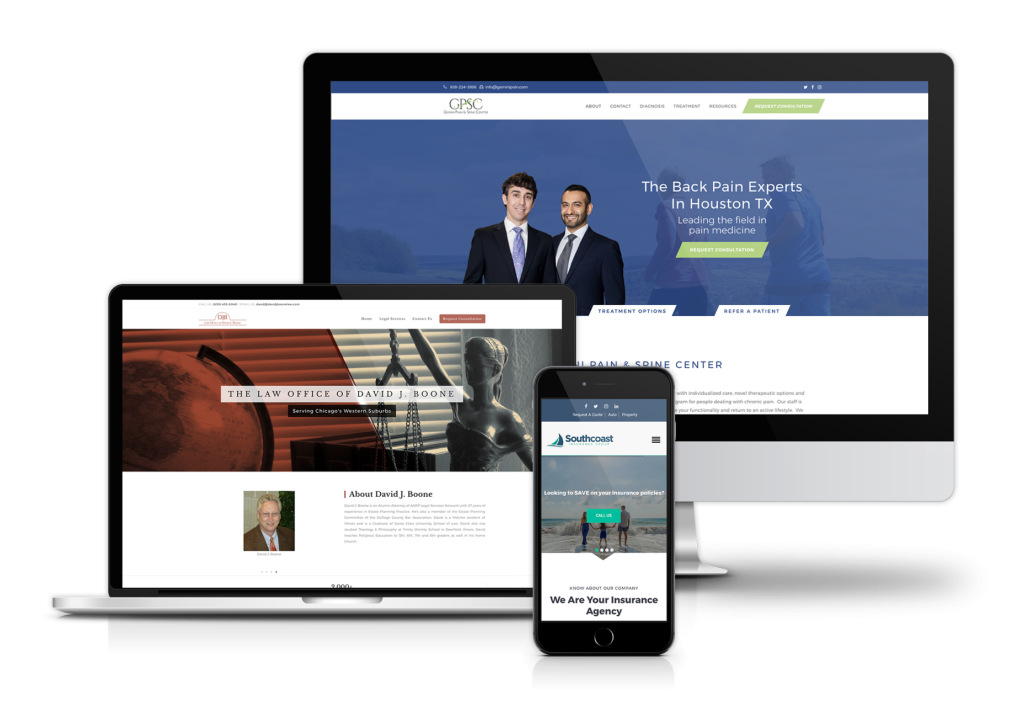 Responsive website design created by our Marketing Agency to boost visibility and customer trust.