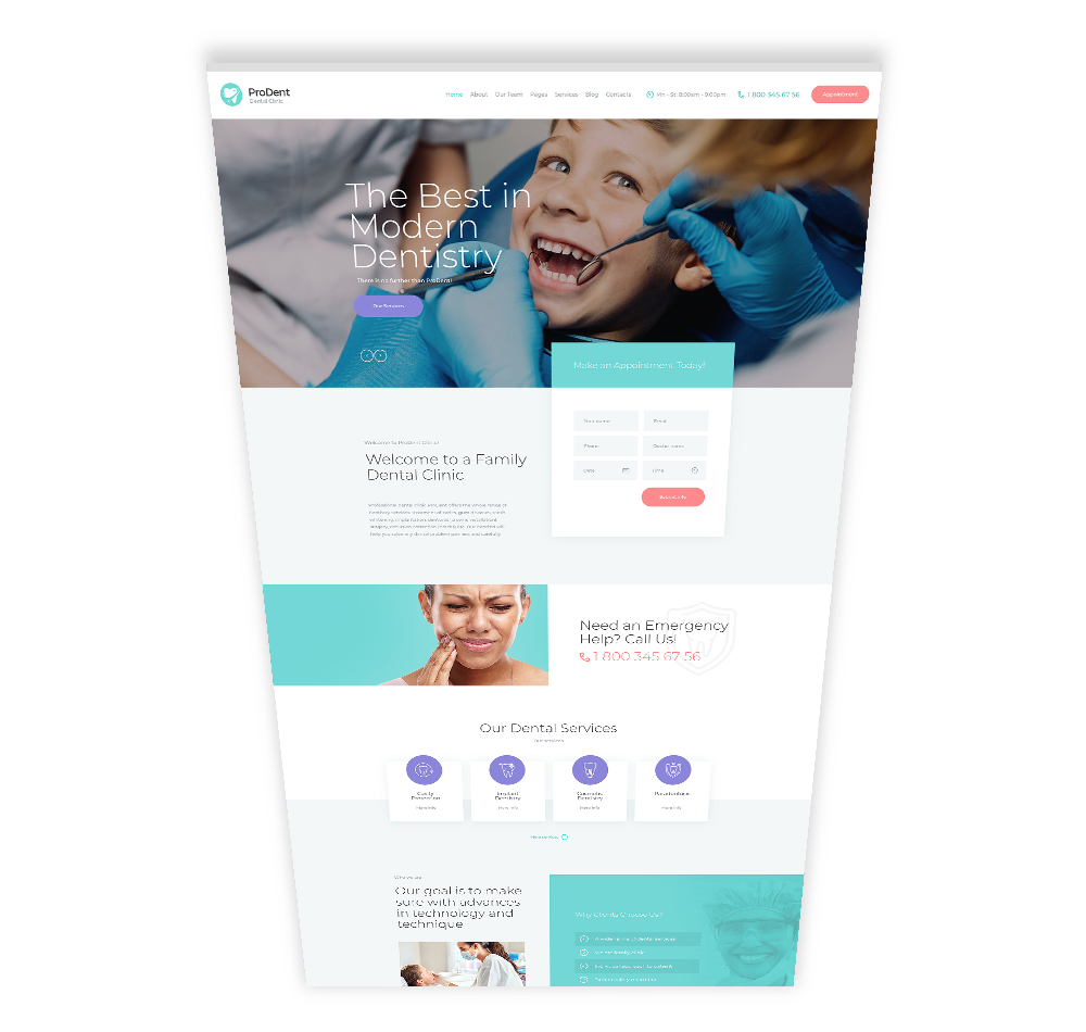 Dental Website Example