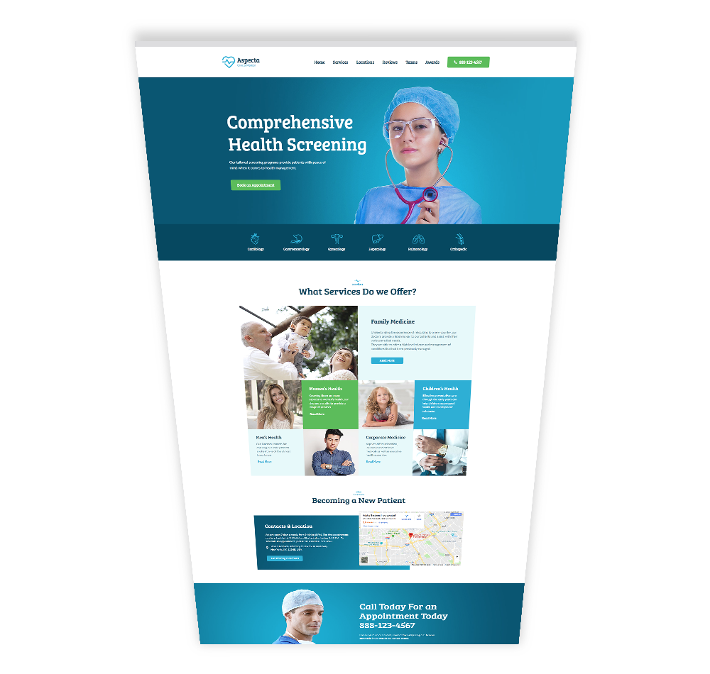 Pediatrician - Medical Website Layout