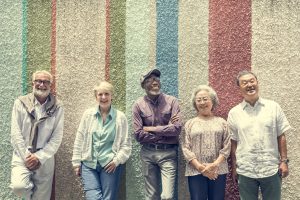 Happy Seniors Posing for Community Marketing Plan