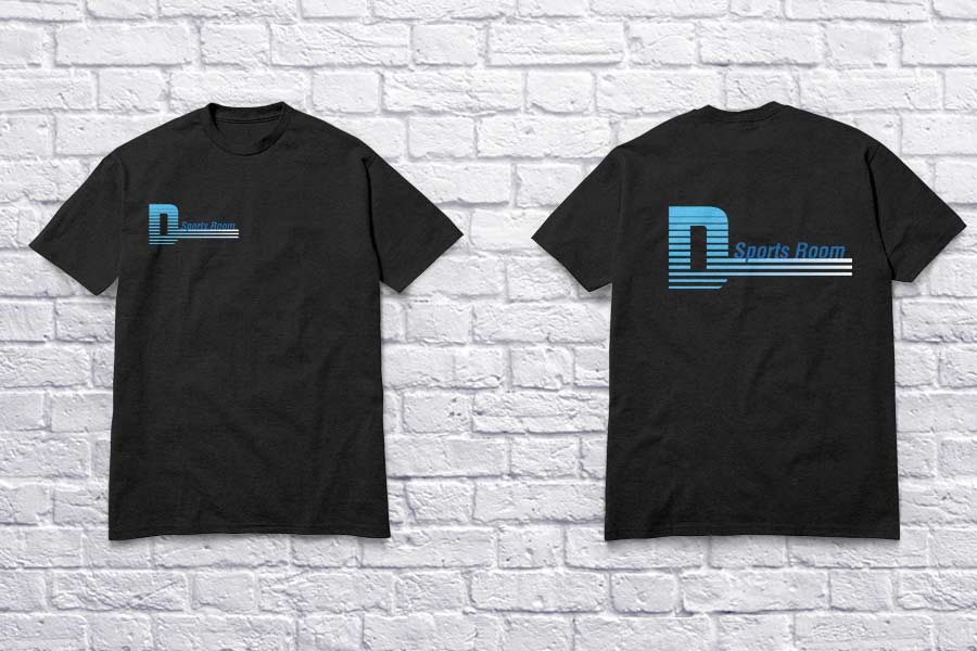 D Sports Logo on T-Shirt