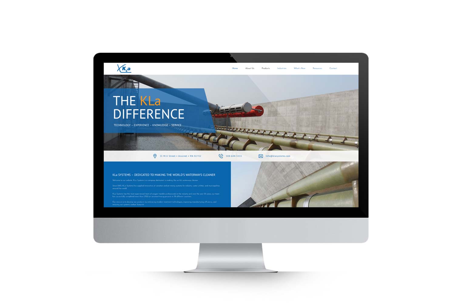 KLA website on desktop