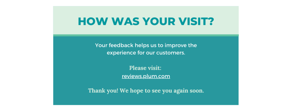 feedback card