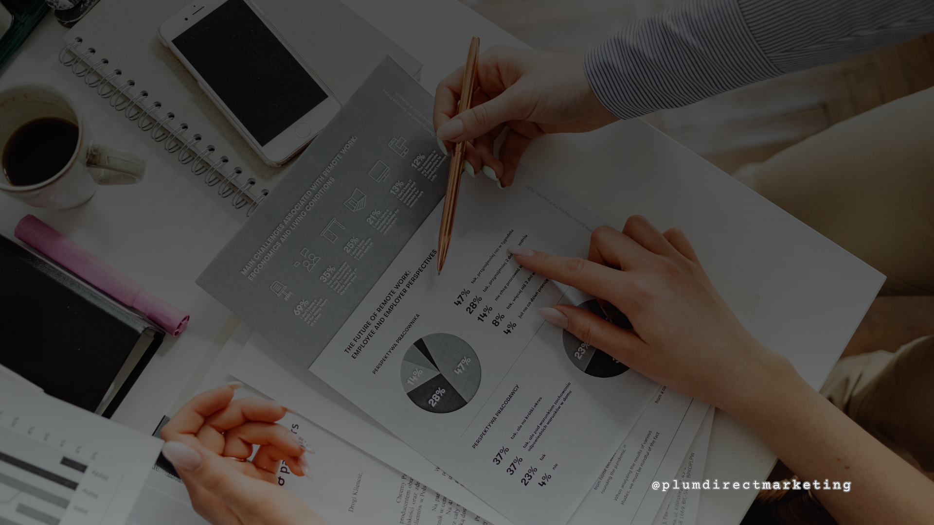 Team analyzing lead data to design effective follow-up strategies and improve campaign results.