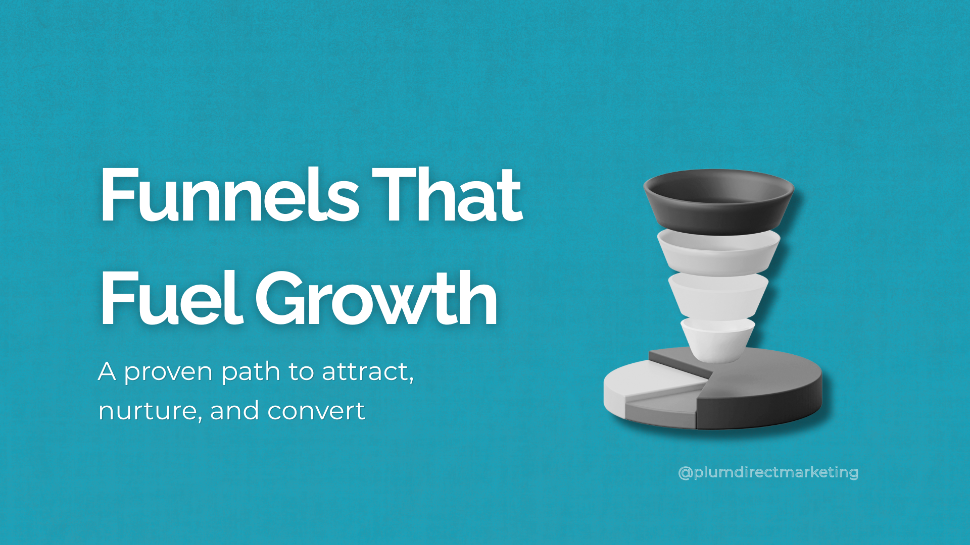 Marketing plan for financial advisors: From referrals to funnels illustration showing the formula to attract, nurture, and convert clients